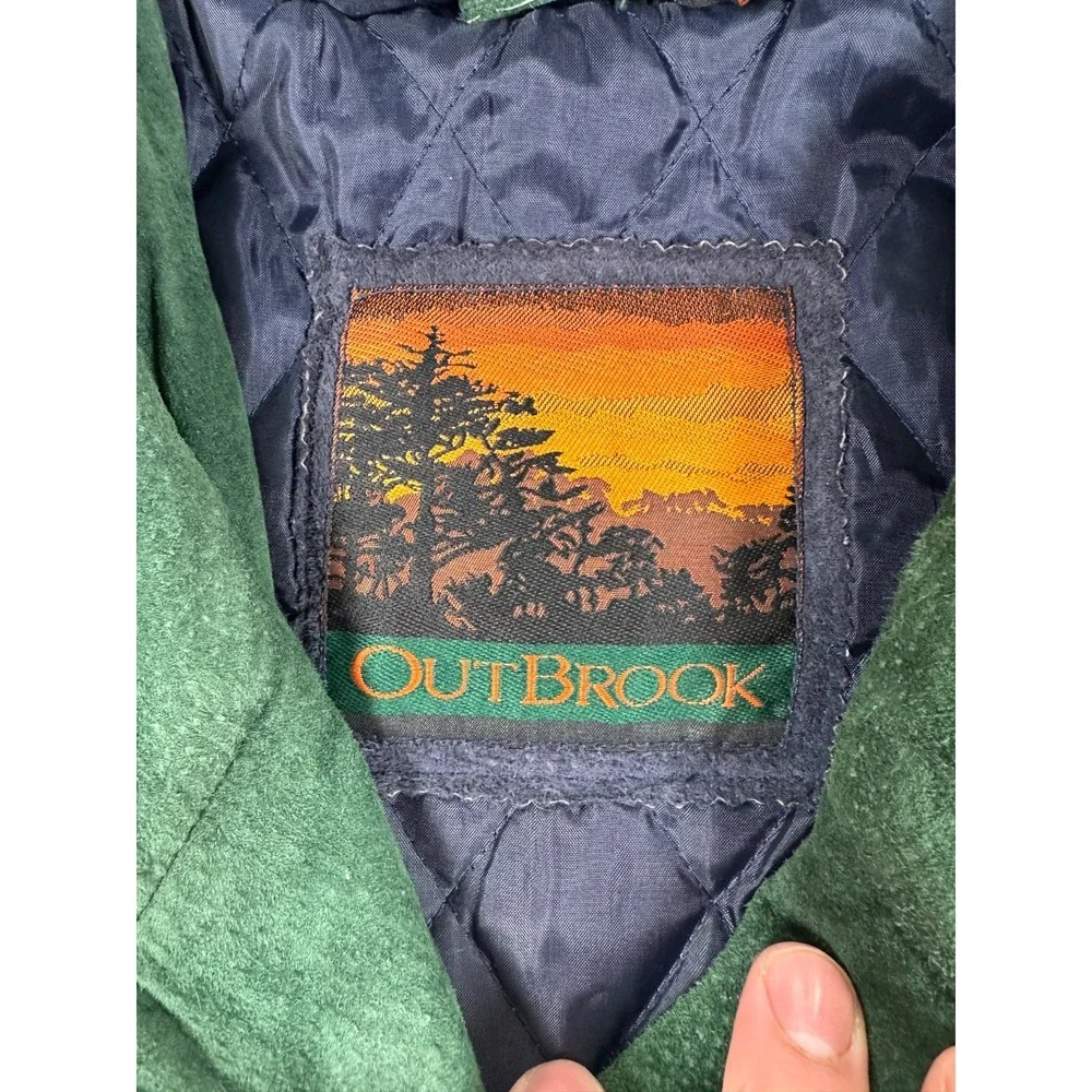 Outbrook Swing Jacket‎ Womens Medium Multicolor Leather Colorblock Hooded Toggle